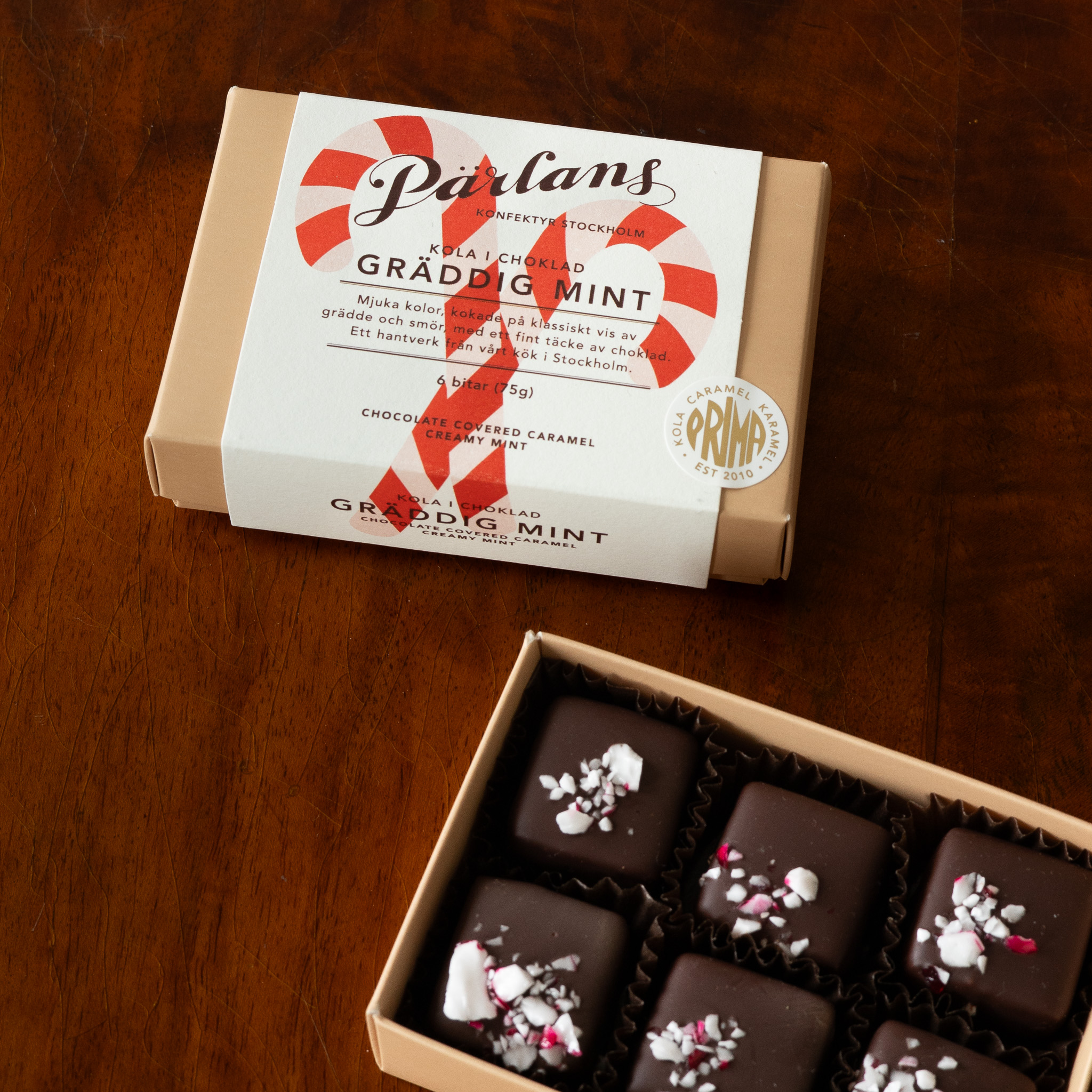 kola i choklad GRÄDDIG MINT 6 bitar