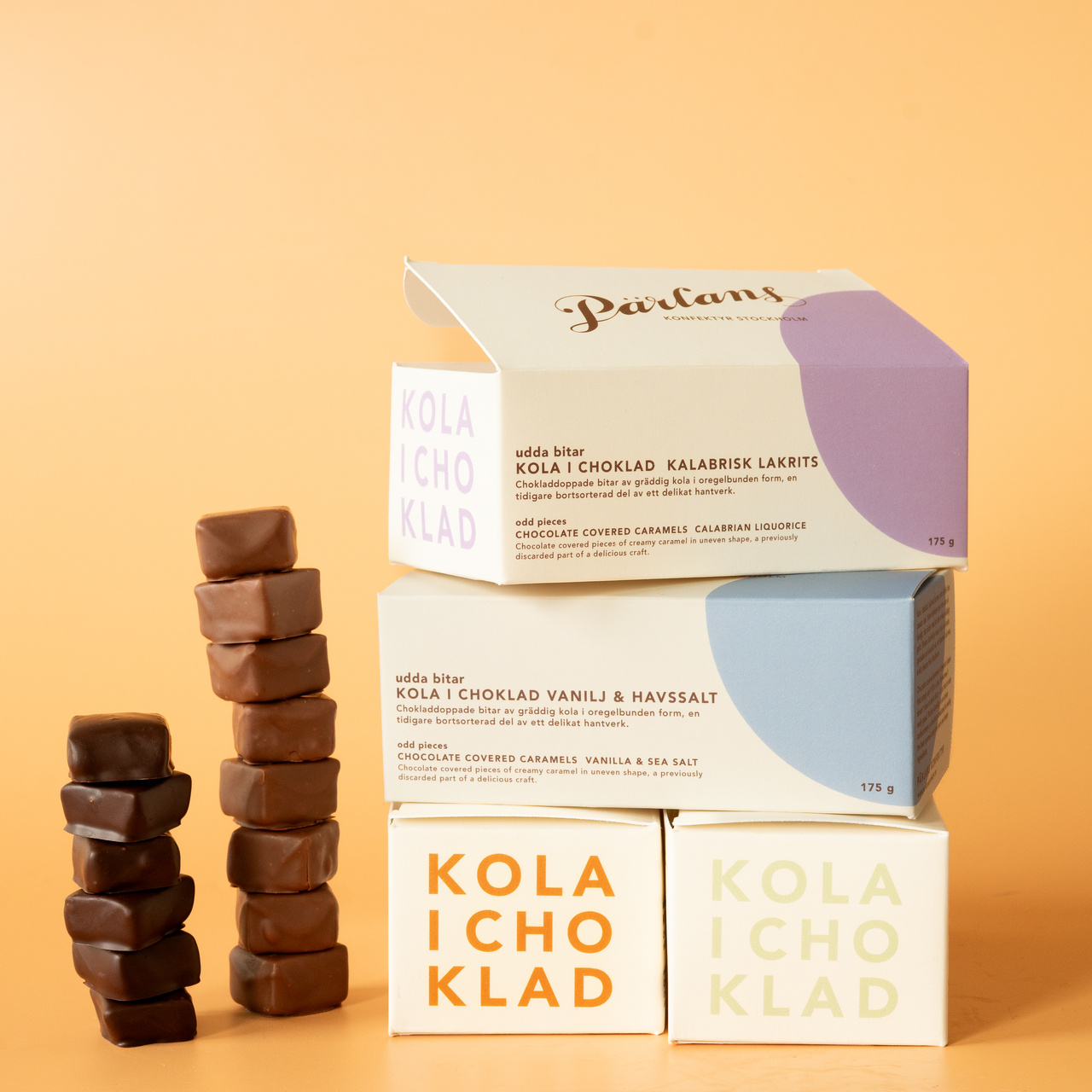 kola i choklad UDDA BITAR VANILJ & HAVSSALT 175g