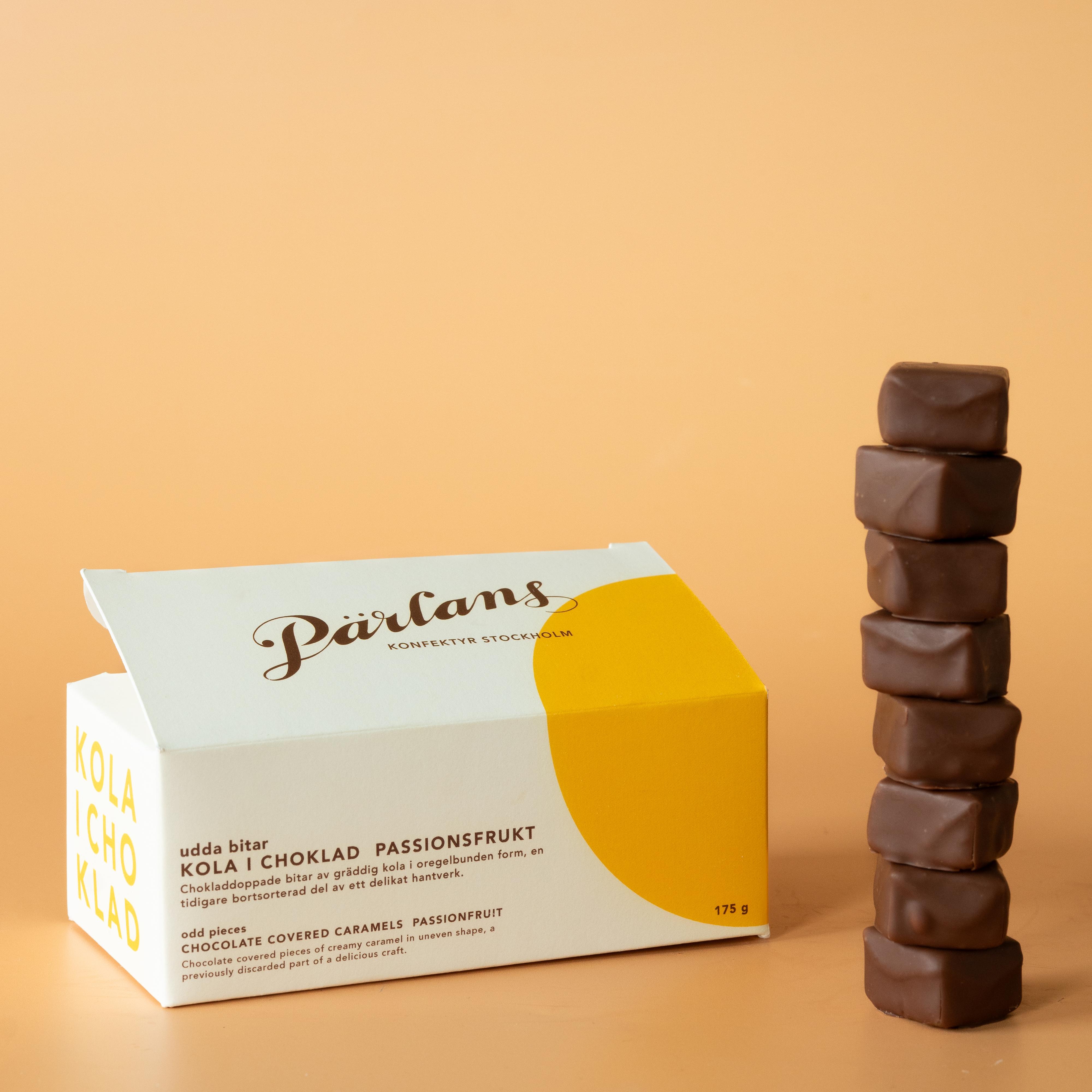 kola i choklad UDDA BITAR PASSIONSFRUKT 175g