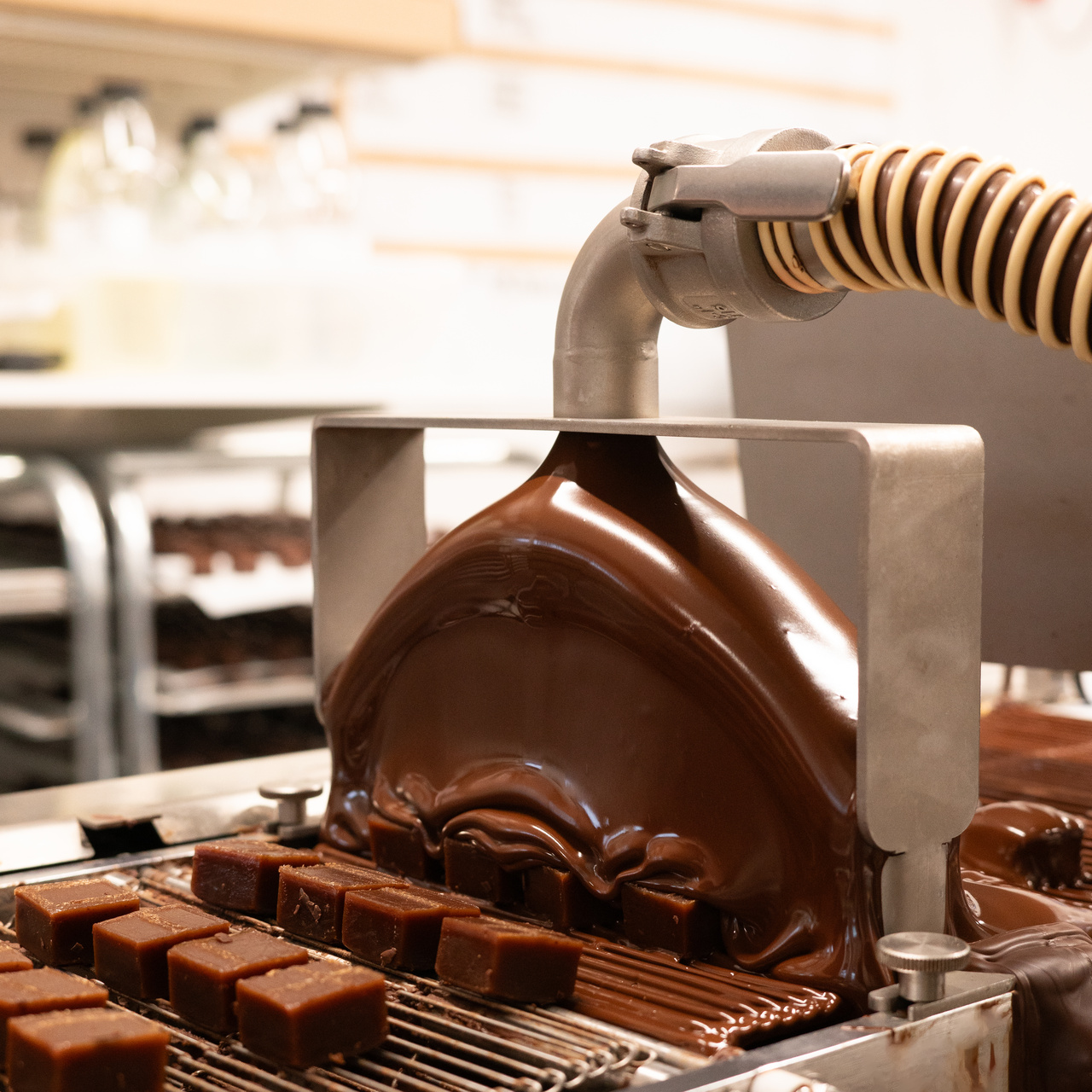 chocolate covered caramel TRIPLE CHOCOLATE 6 pieces