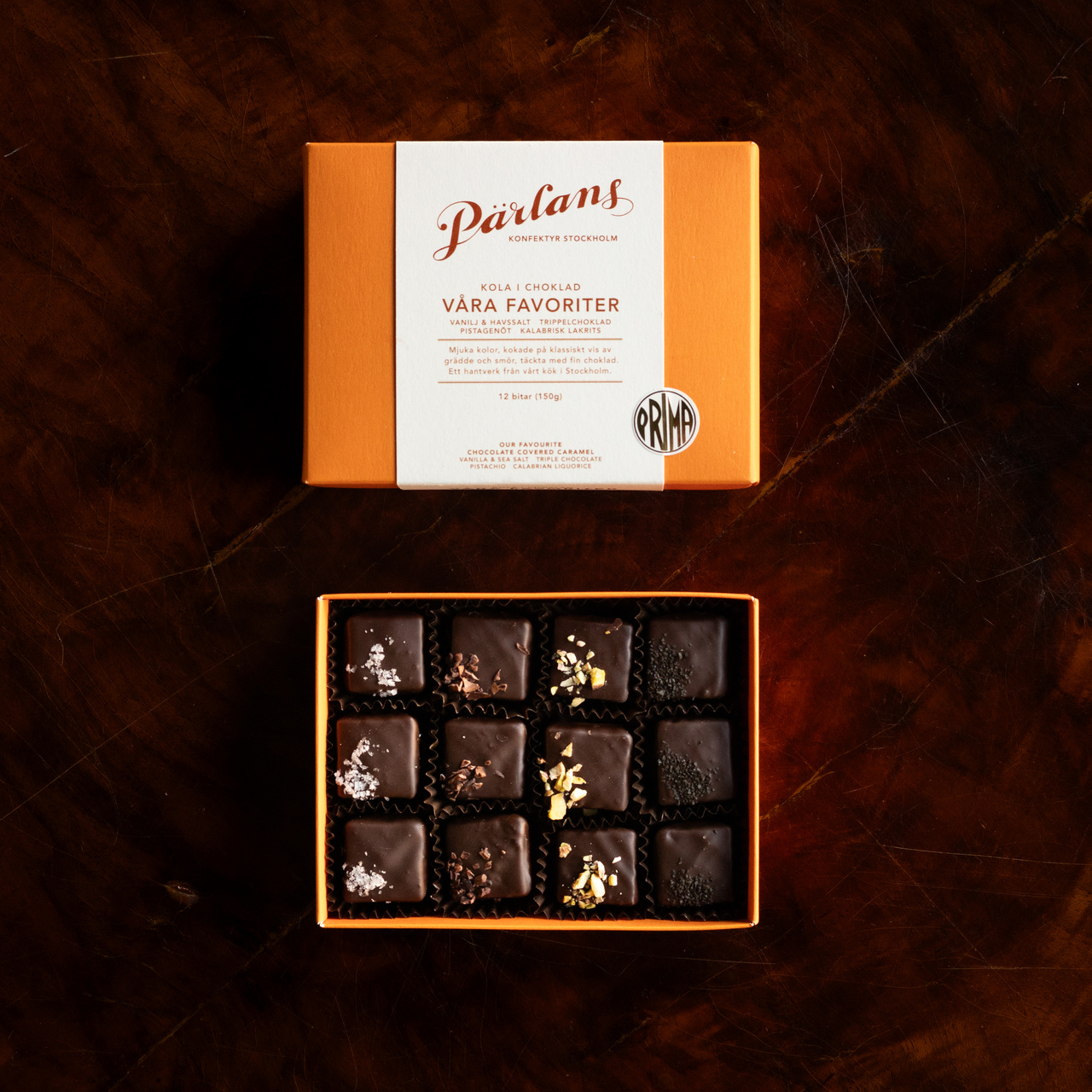 kola i choklad VÅRA FAVORITER 12 bitar