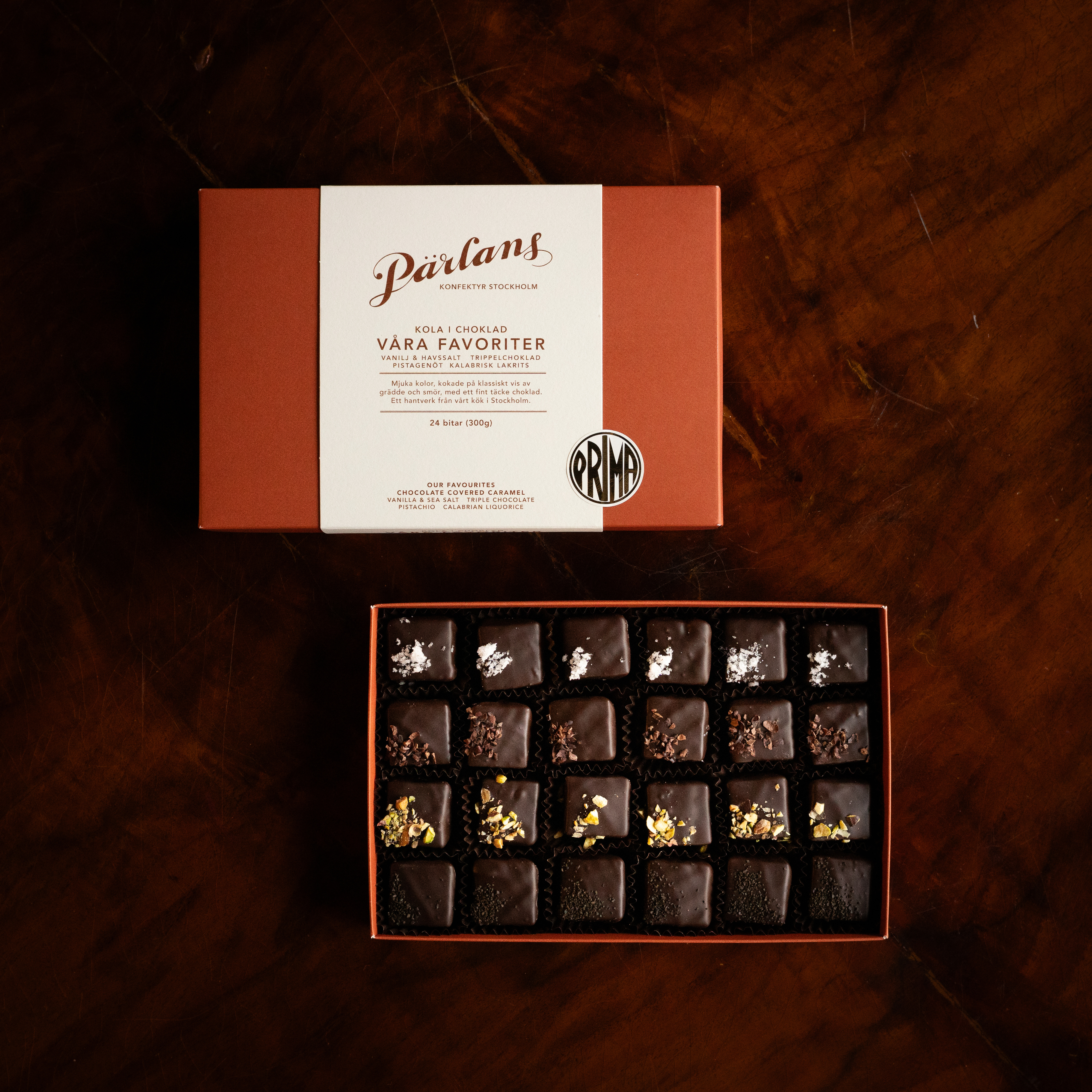 kola i choklad VÅRA FAVORITER 24 bitar