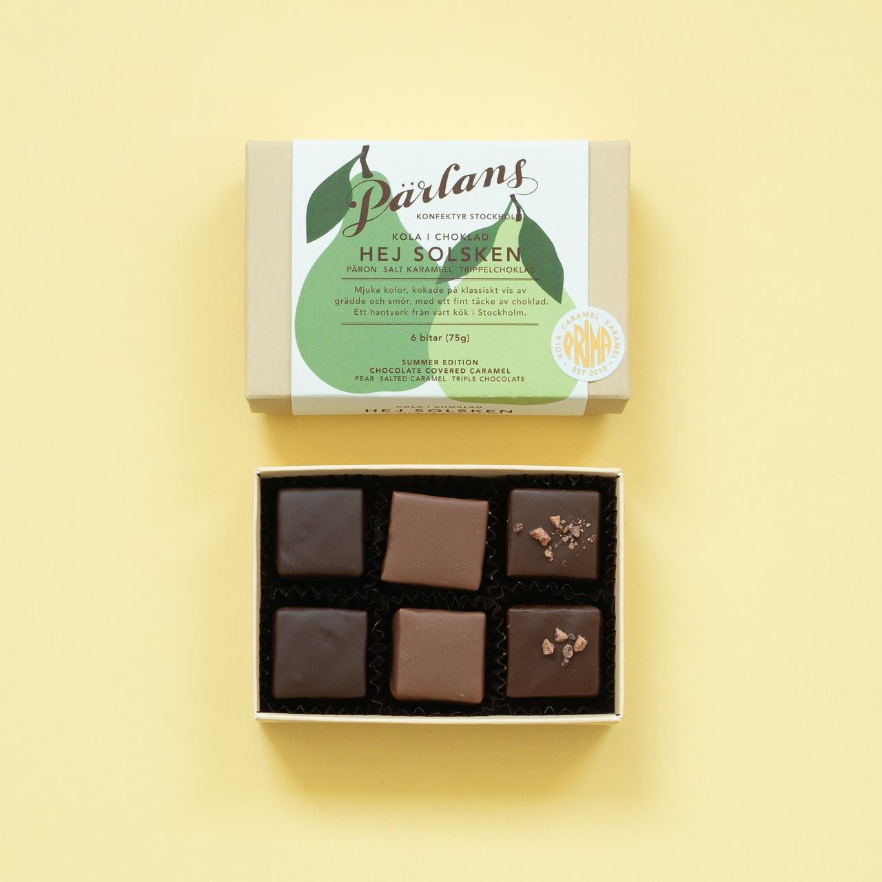 kola i choklad HEJ SOLSKEN 6 bitar