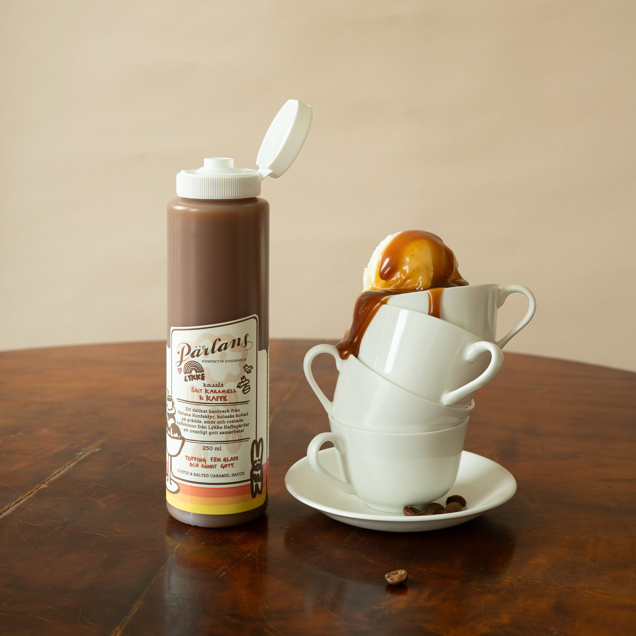 kolasås KAFFE & SALT KARAMELL squeeze 250ml