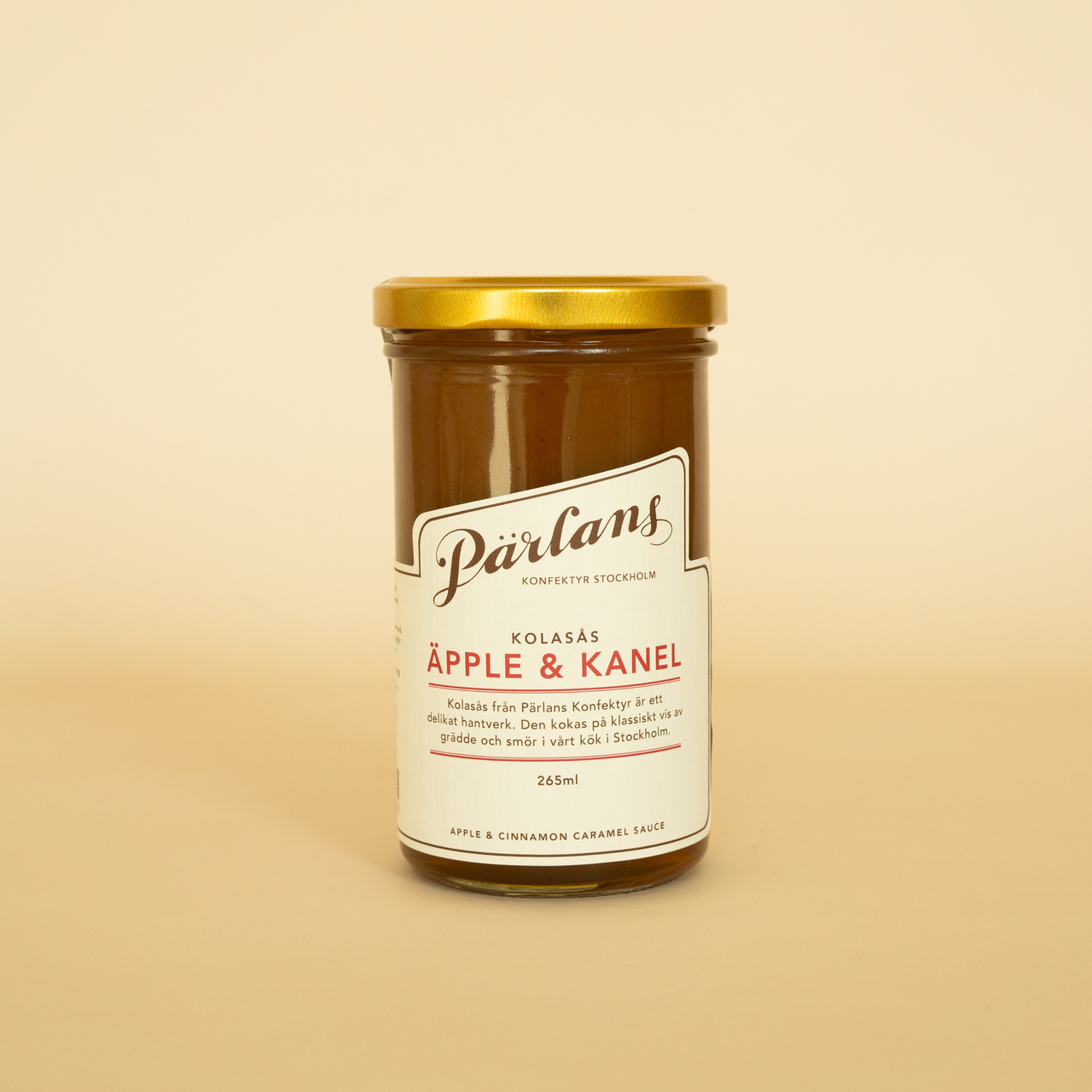 kolasås ÄPPLE & KANEL glasburk