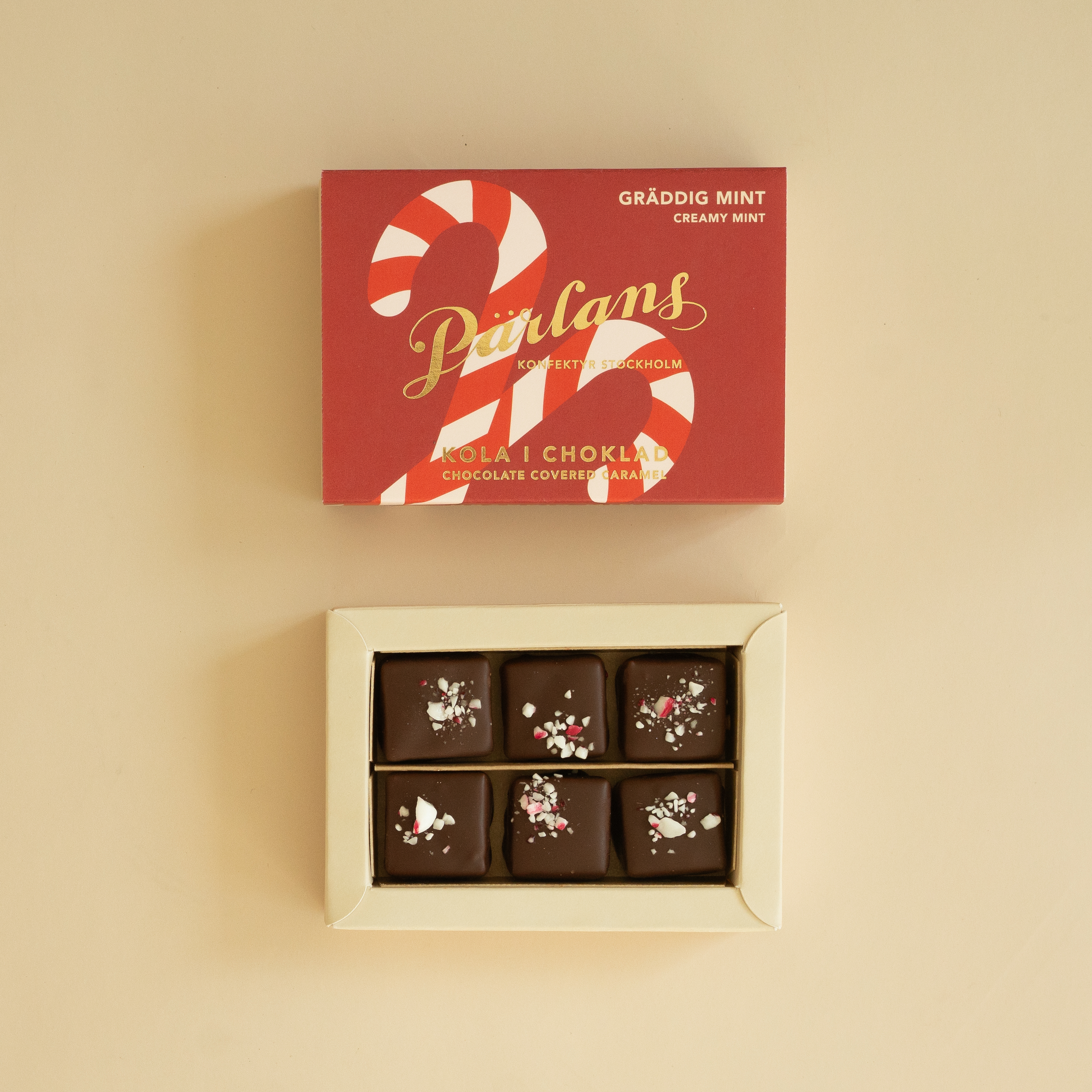 kola i choklad GRÄDDIG MINT 6 bitar