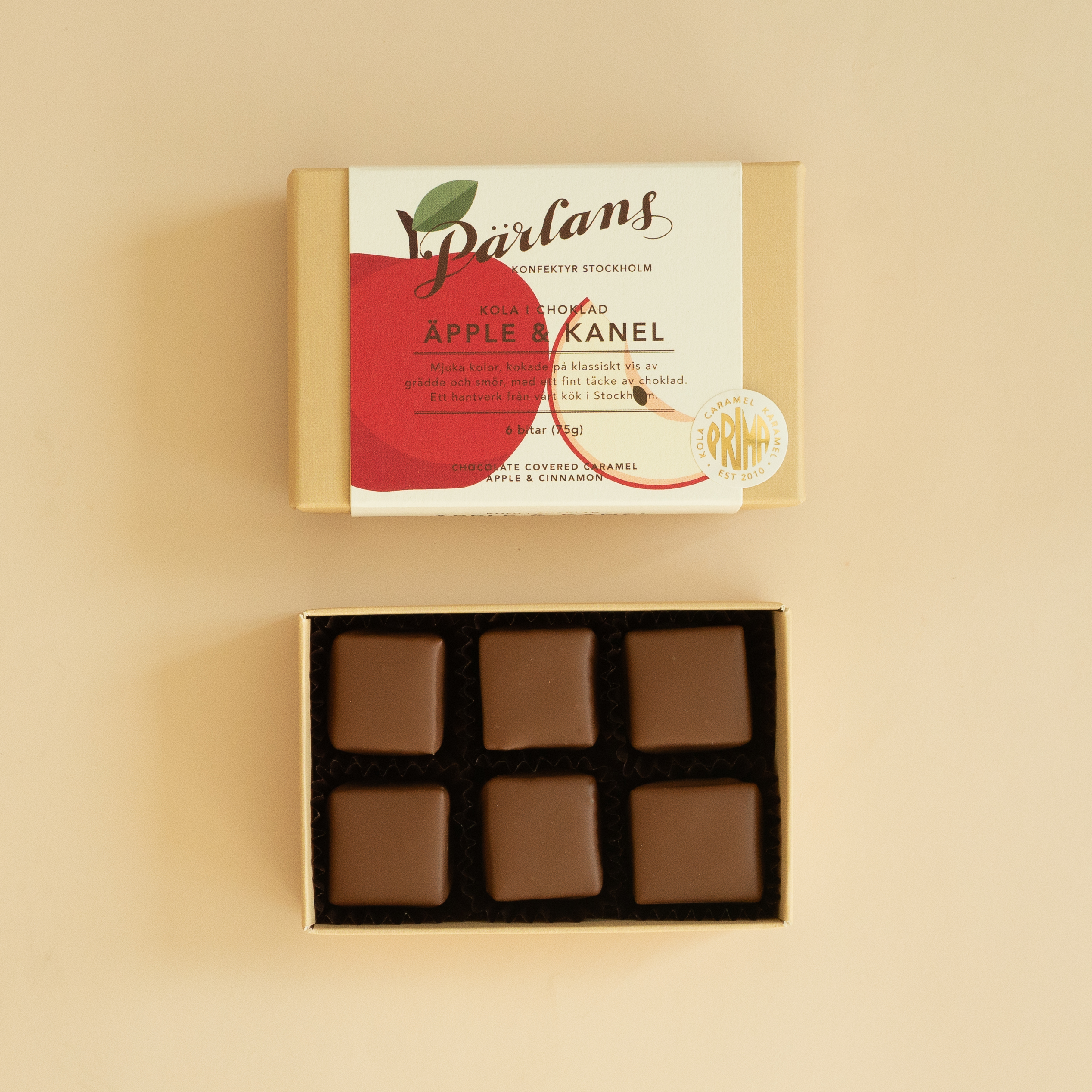 kola i choklad ÄPPLE & KANEL 6 bitar