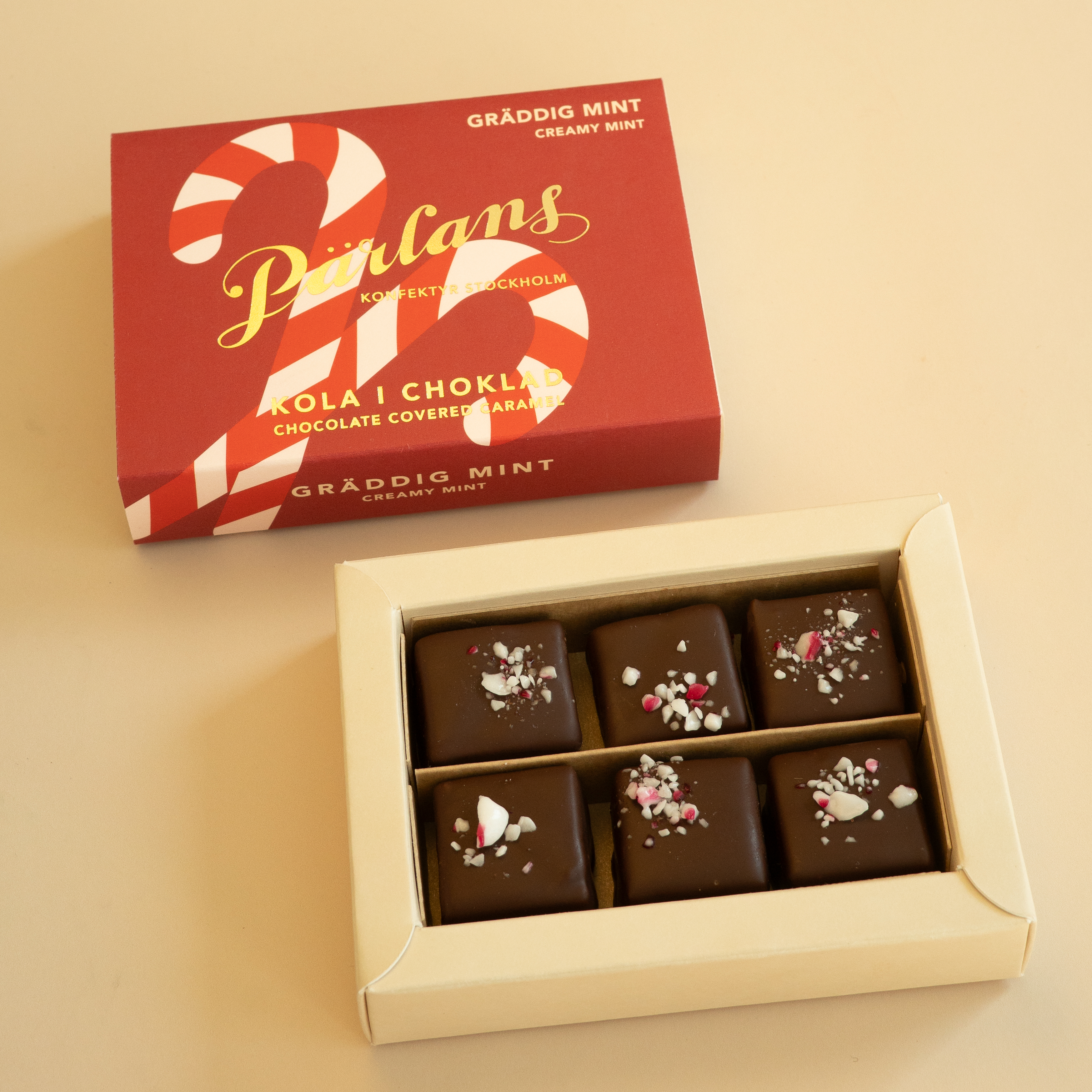 kola i choklad GRÄDDIG MINT 6 bitar