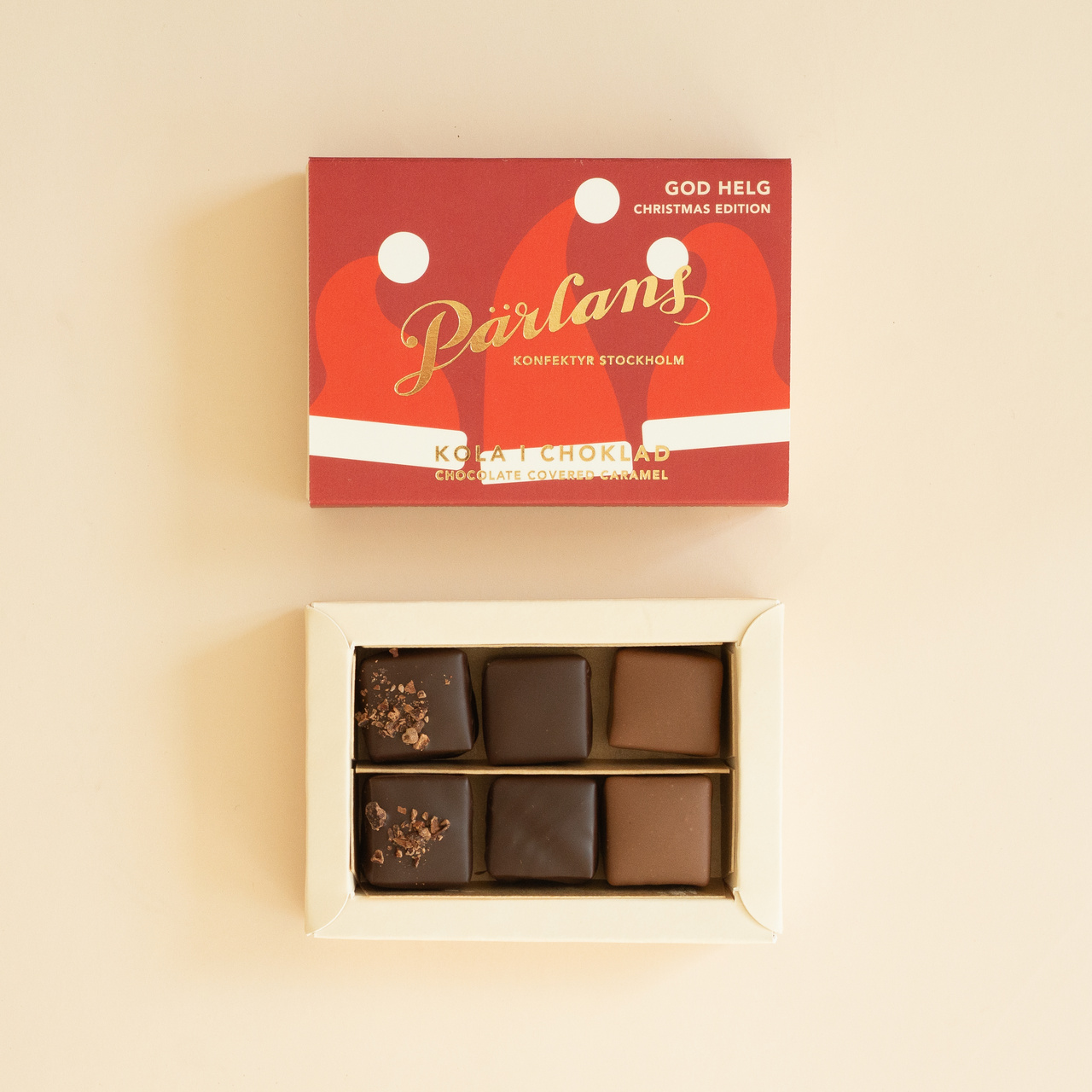 chocolate covered caramel WINTER EDITION 6 pieces