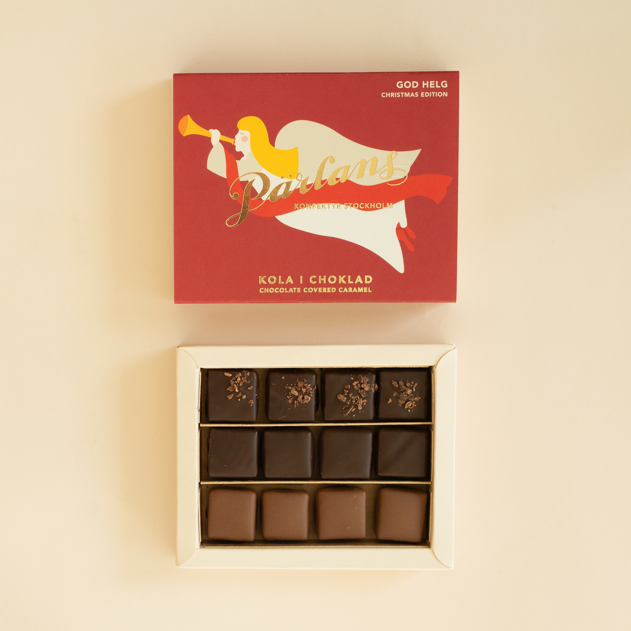 chocolate covered caramel WINTER EDITION 12 pieces
