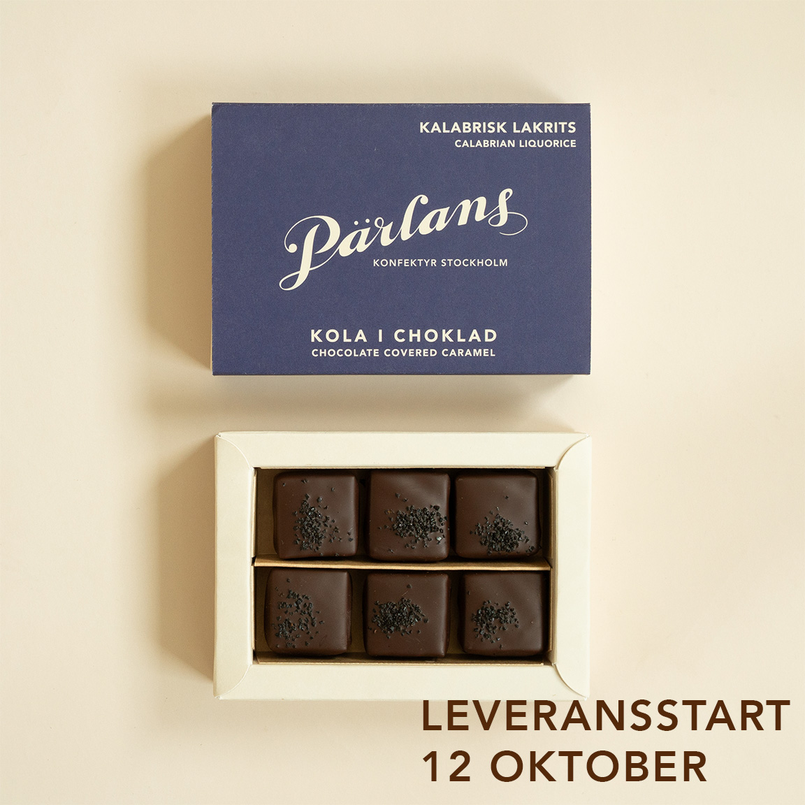chocolate covered caramel CALABRIAN LIQUORICE 6 pieces