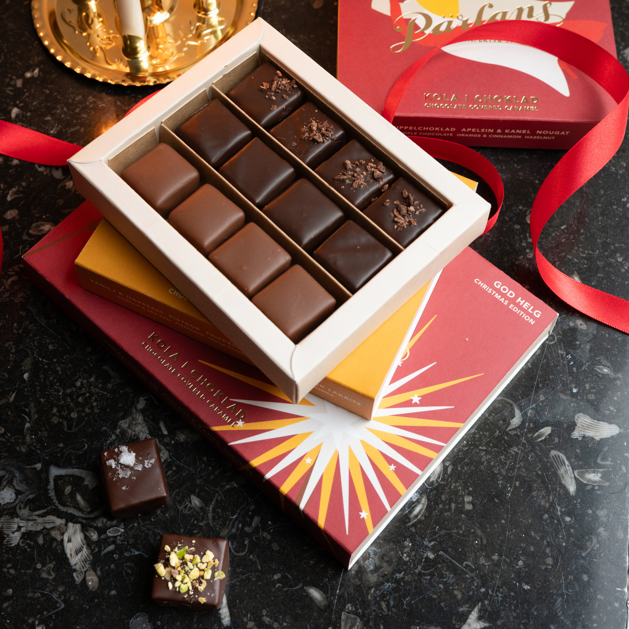 chocolate covered caramel WINTER EDITION 24 pieces