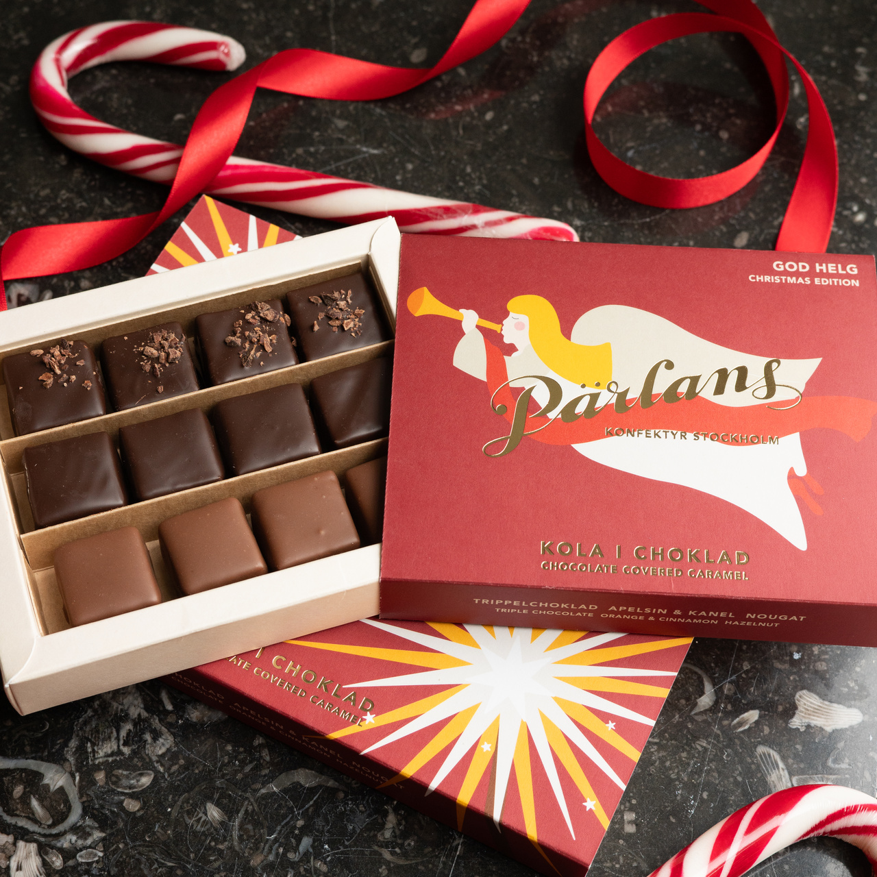 chocolate covered caramel WINTER EDITION 12 pieces