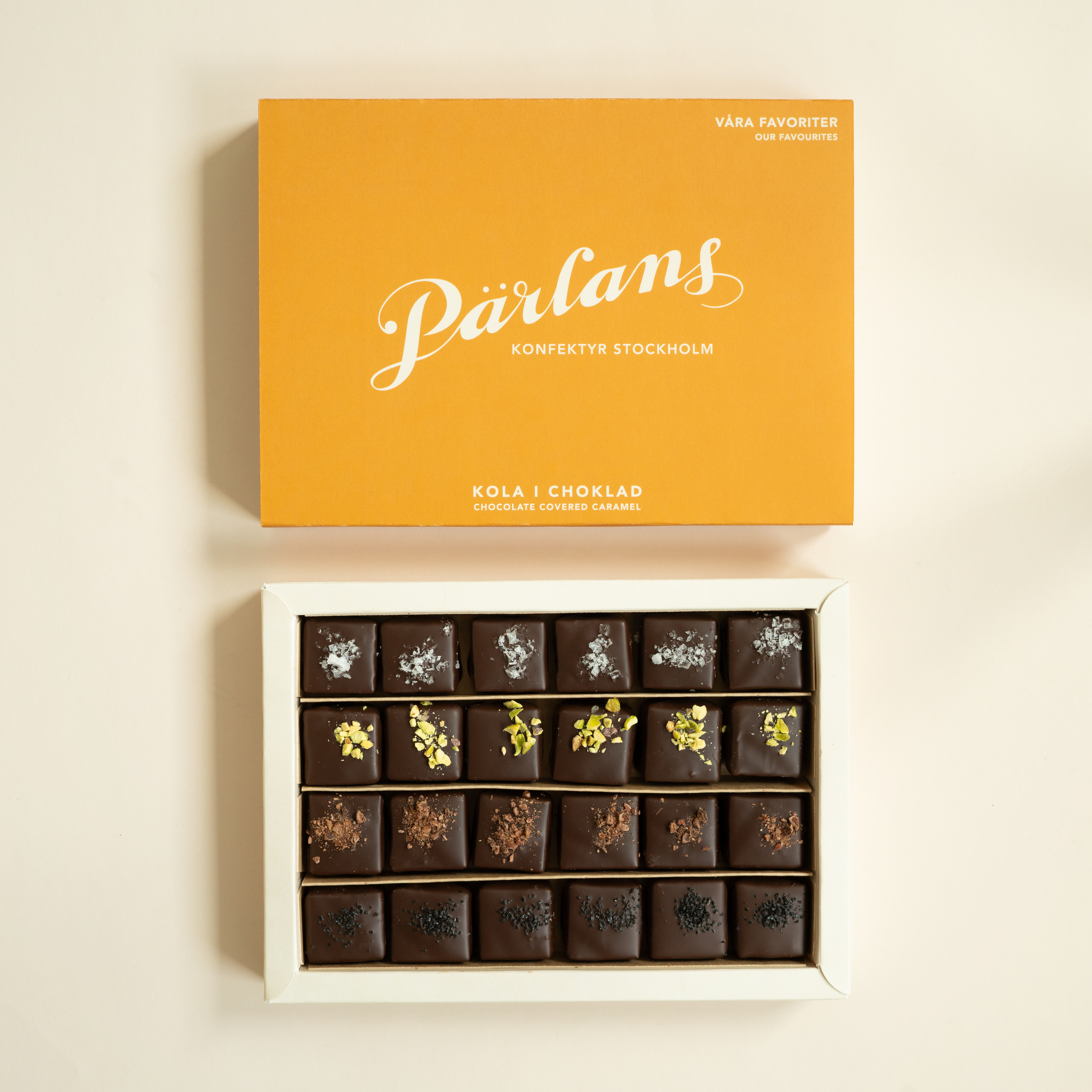 kola i choklad VÅRA FAVORITER 24 bitar