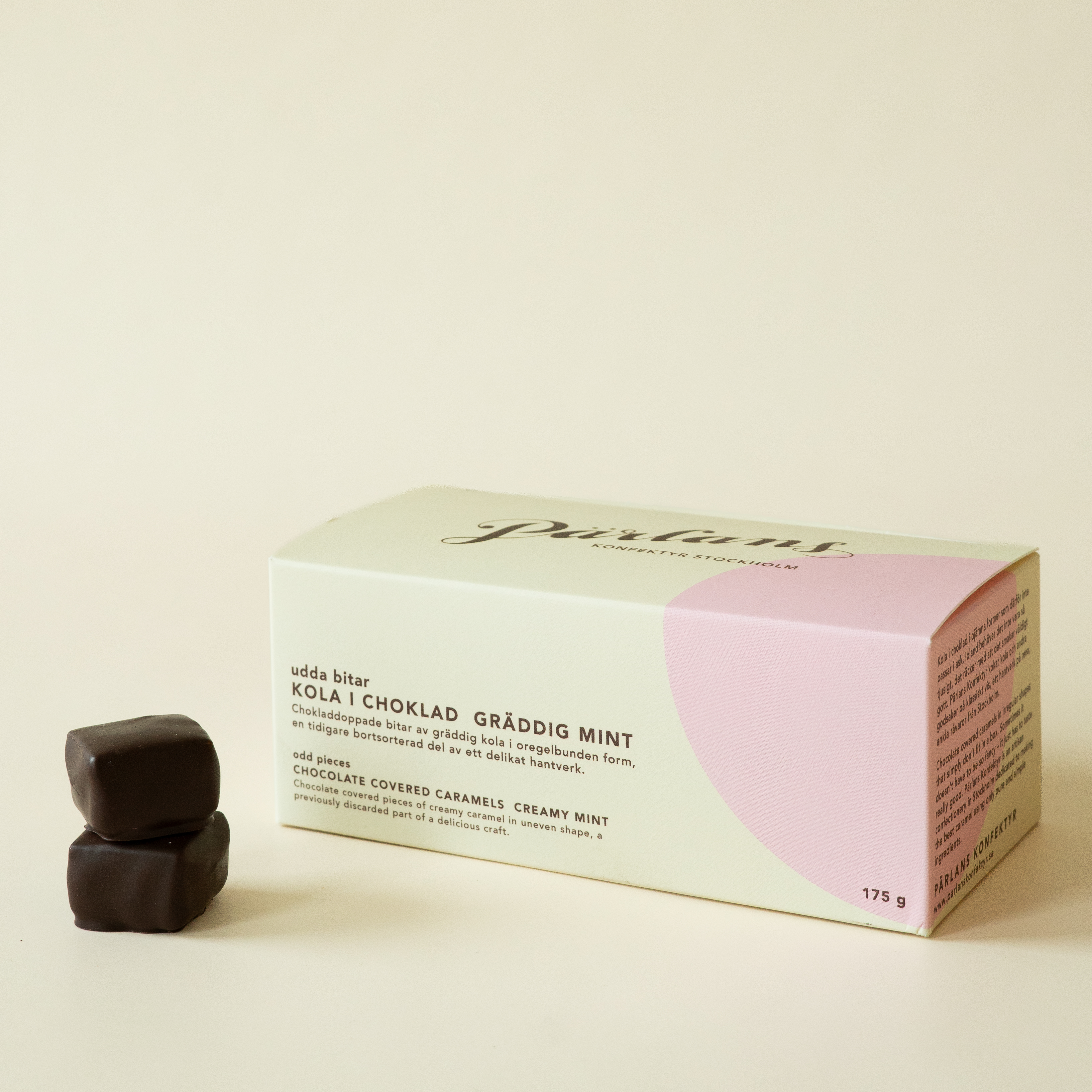 kola i choklad UDDA BITAR GRÄDDIG MINT 175g